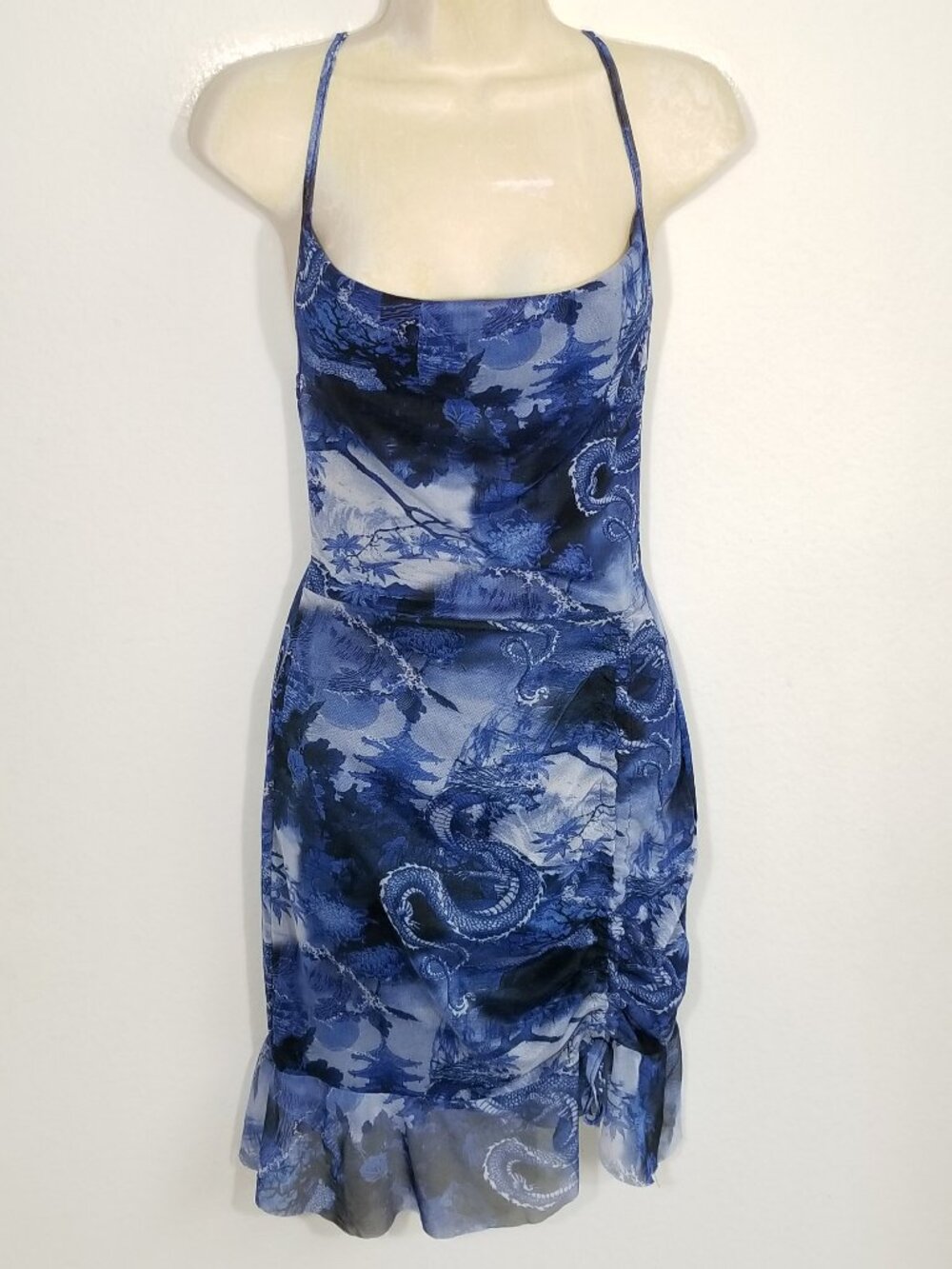 PrettyLittleThing Dragon Bodycon Mini Dress 6903E1M